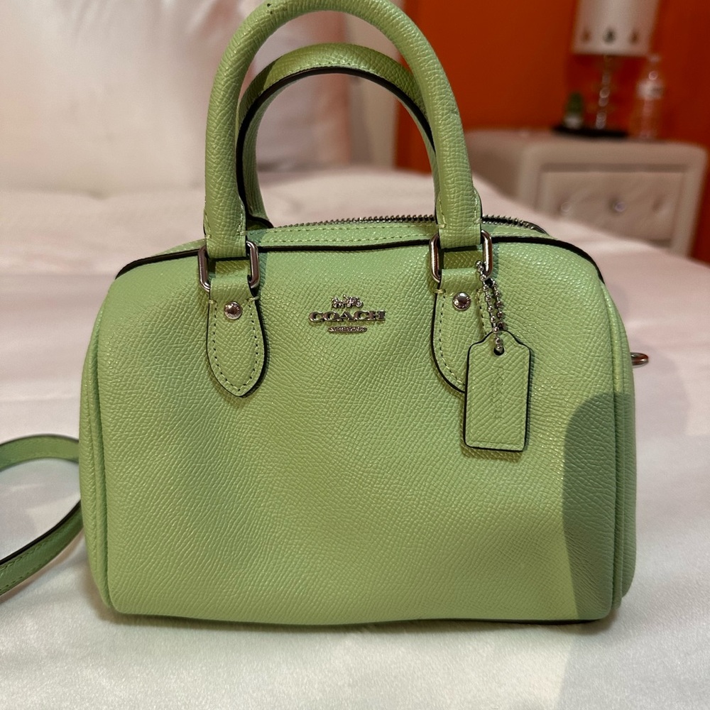 Coach Mini Mint Green Purse